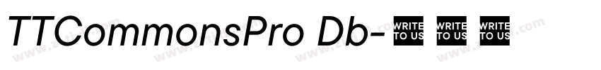 TTCommonsPro Db字体转换